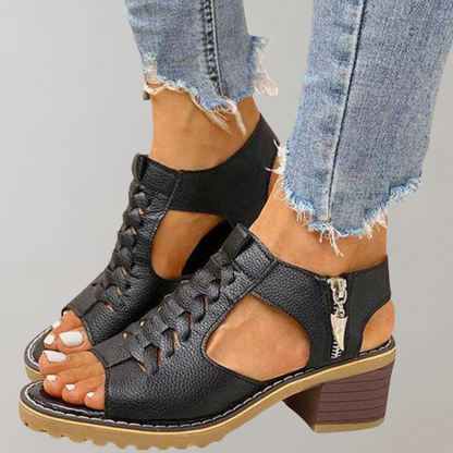 Sandalias de Tacón con Diseño Abierto para Mujer | Ideales para Uso Diario en Temporadas Cálidas