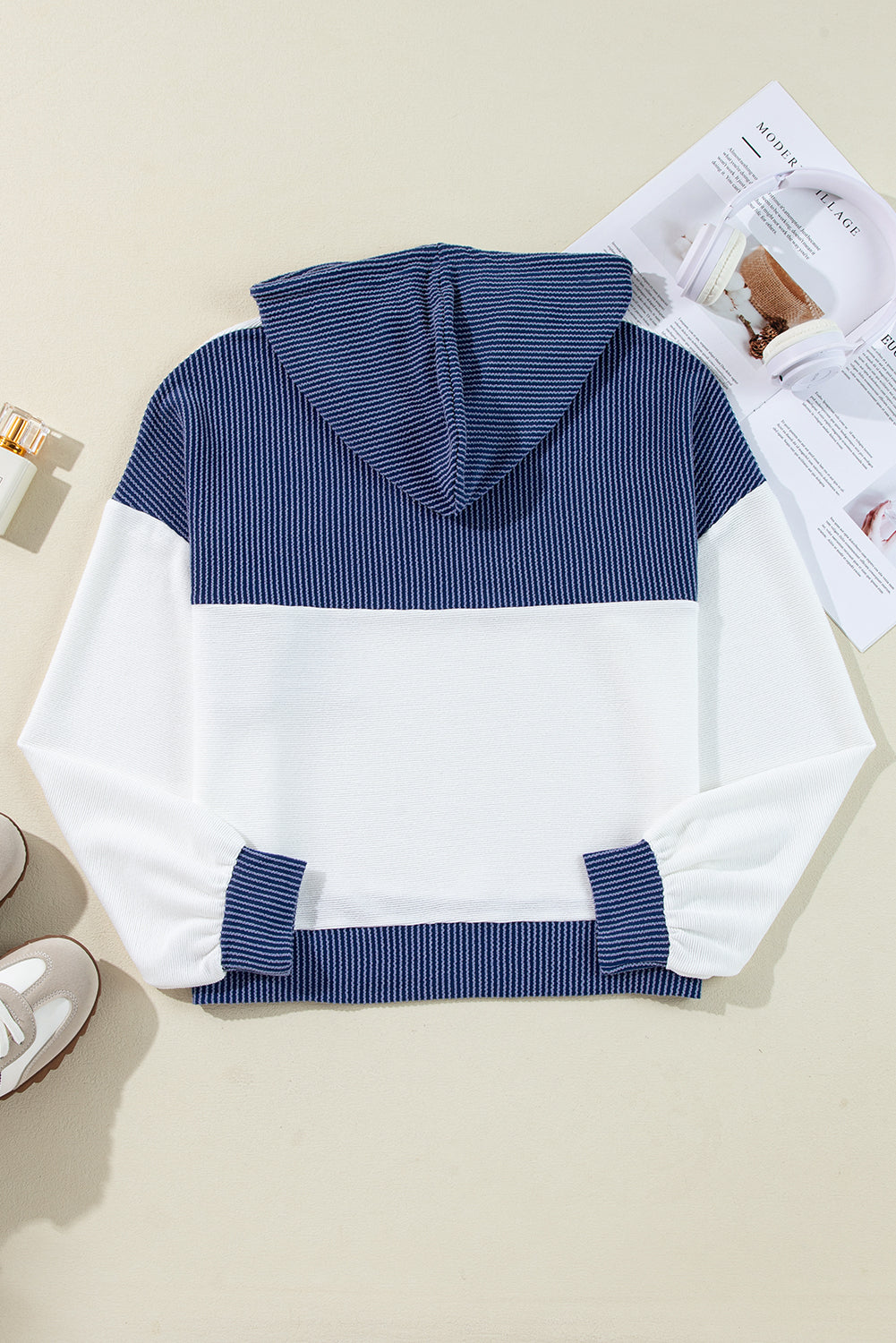 Sudadera Con Capucha y Bloques De Color Para Mujer | Ideal Para Uso Diario