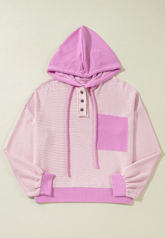 Sudadera Con Capucha y Bloques De Color Para Mujer | Ideal Para Uso Diario