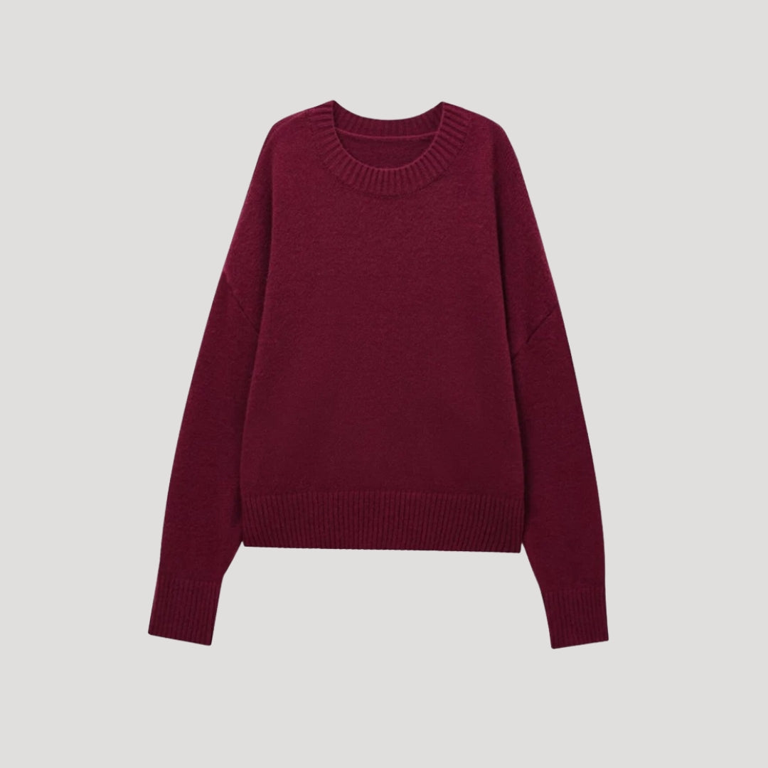 Jersey De Cuello Redondo Y Corte Relajado Para Mujer | Ideal Para Uso Diario