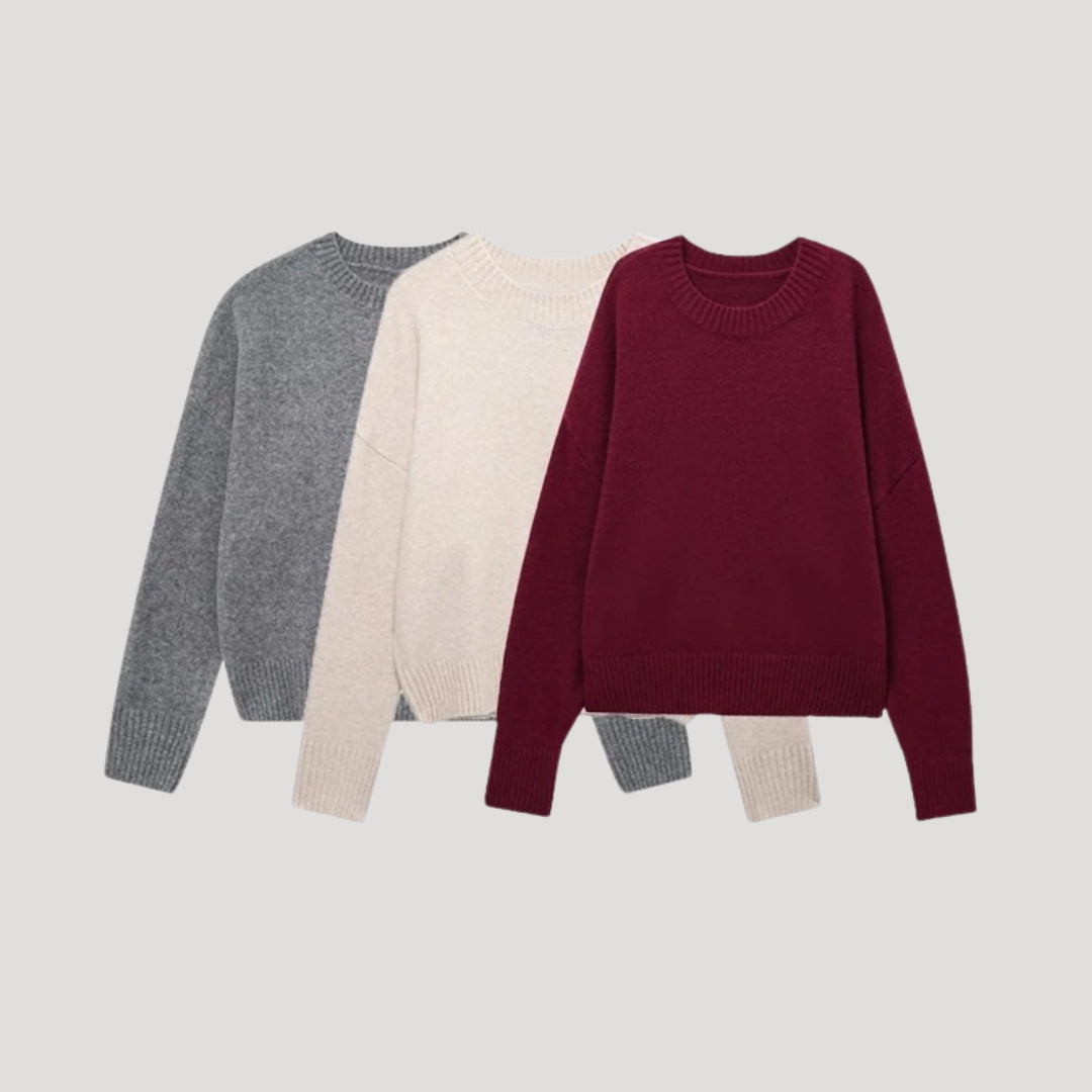 Jersey De Cuello Redondo Y Corte Relajado Para Mujer | Ideal Para Uso Diario