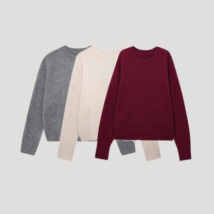 Jersey De Cuello Redondo Y Corte Relajado Para Mujer | Ideal Para Uso Diario