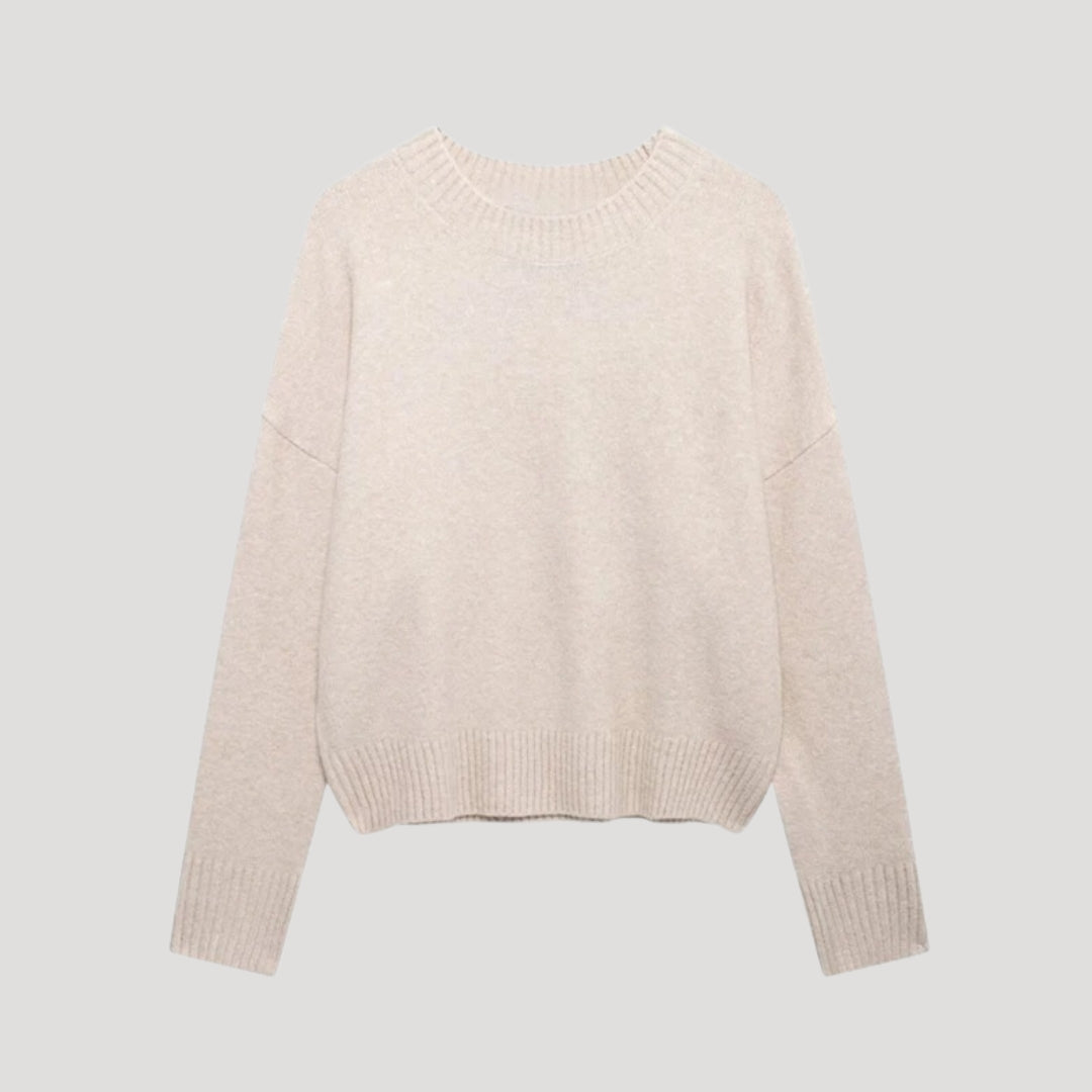 Jersey De Cuello Redondo Y Corte Relajado Para Mujer | Ideal Para Uso Diario