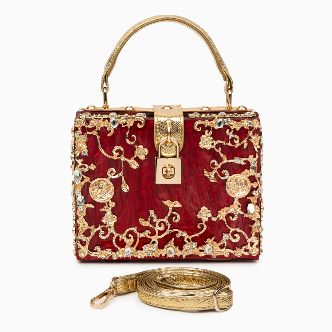 Pochette Rígida Con Asa Superior Y Cadena Amovible Para Eventos | Ideal Para Salidas Nocturnas