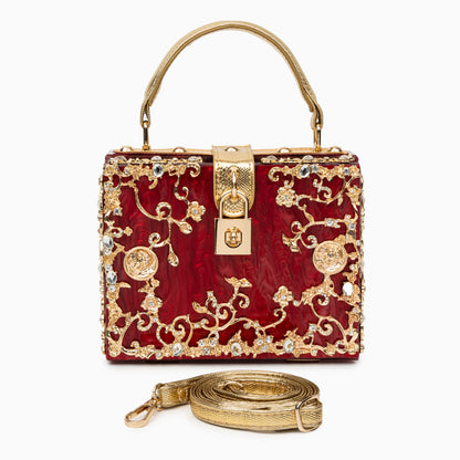 Pochette Rígida Con Asa Superior Y Cadena Amovible Para Eventos | Ideal Para Salidas Nocturnas