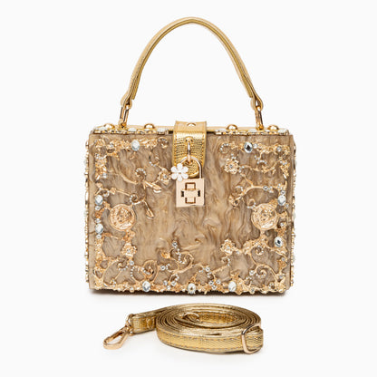 Pochette Rígida Con Asa Superior Y Cadena Amovible Para Eventos | Ideal Para Salidas Nocturnas