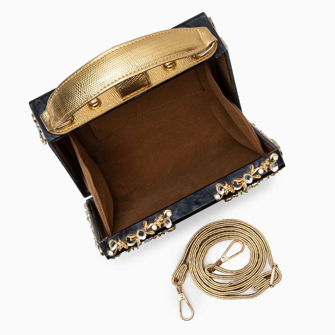Pochette Rígida Con Asa Superior Y Cadena Amovible Para Eventos | Ideal Para Salidas Nocturnas