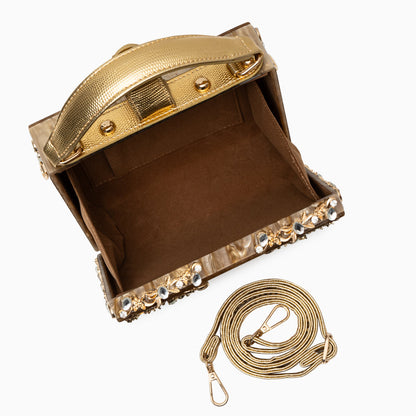 Pochette Rígida Con Asa Superior Y Cadena Amovible Para Eventos | Ideal Para Salidas Nocturnas