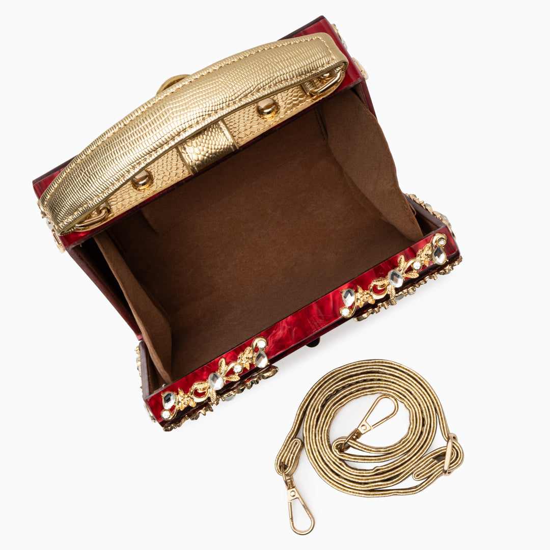 Pochette Rígida Con Asa Superior Y Cadena Amovible Para Eventos | Ideal Para Salidas Nocturnas