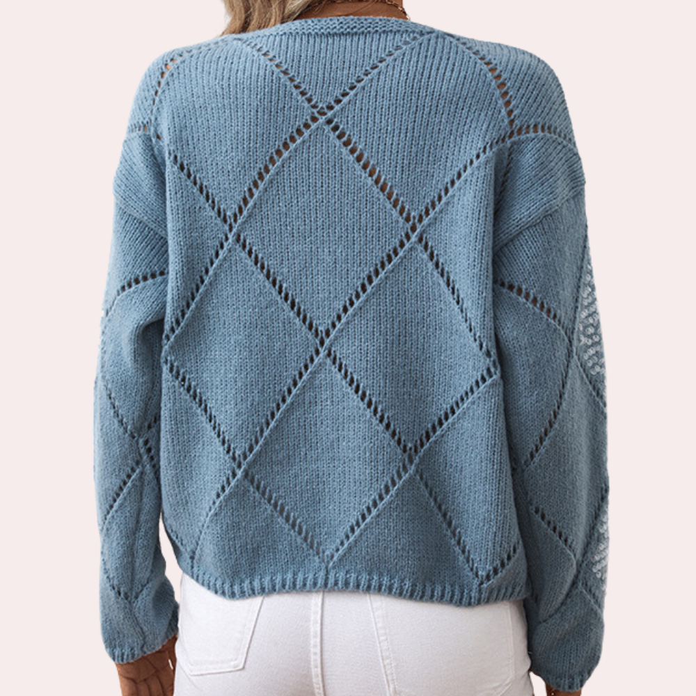Jersey de Punto con Detalles Brillantes para Mujer | Ideal para Uso Diario