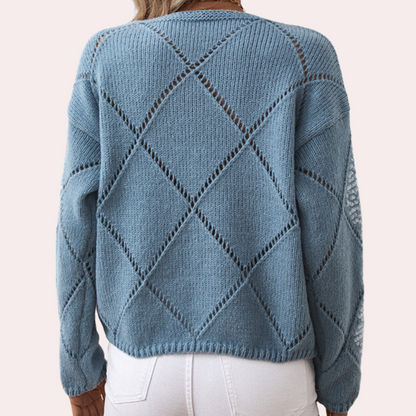 Jersey de Punto con Detalles Brillantes para Mujer | Ideal para Uso Diario