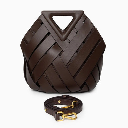 Bolso De Mano Con Estructura Tressada Y Asa Rígida Para Uso Diario | Ideal Para Salidas