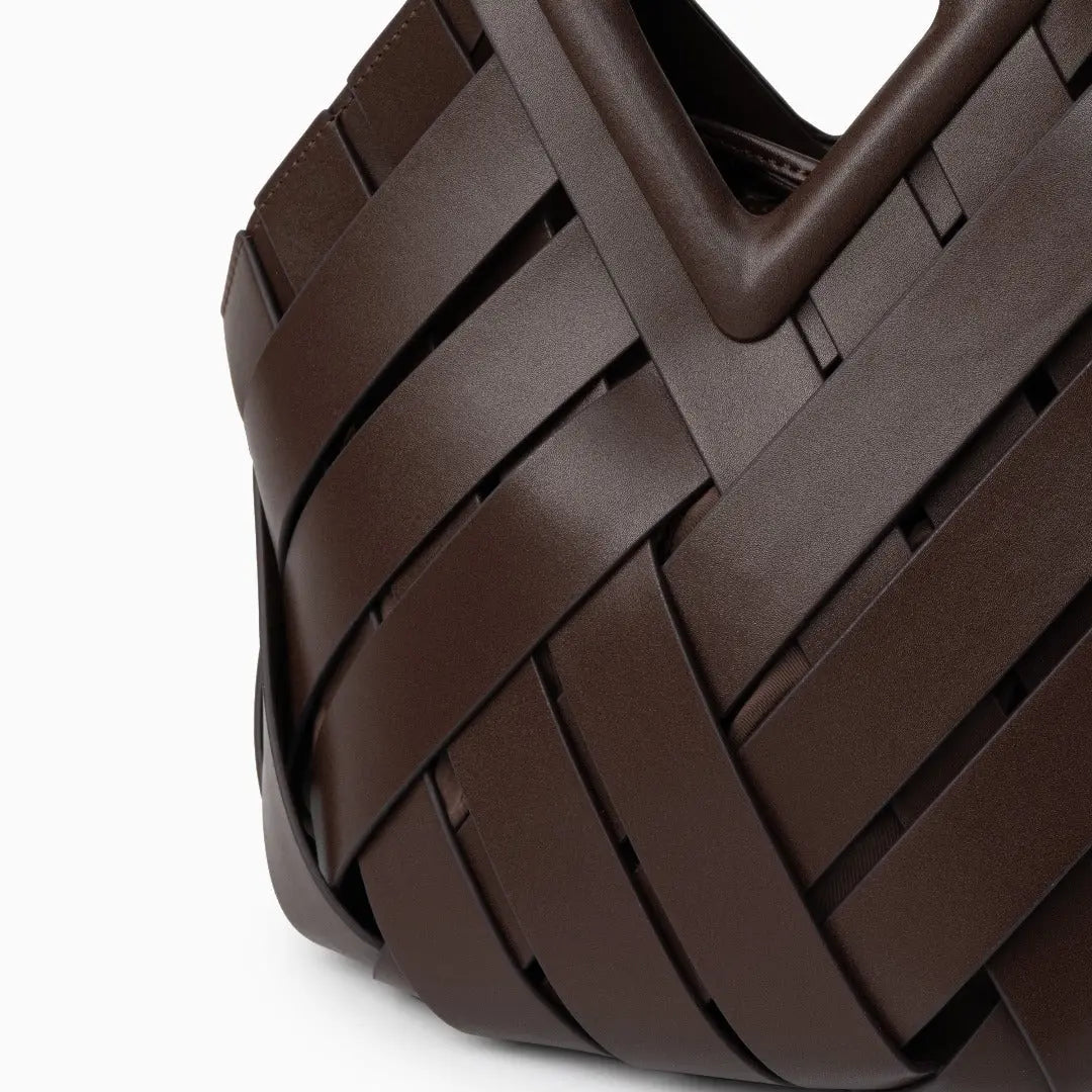 Bolso De Mano Con Estructura Tressada Y Asa Rígida Para Uso Diario | Ideal Para Salidas