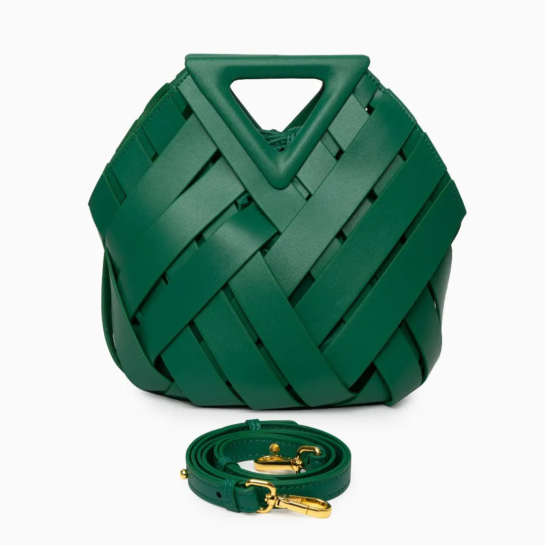 Bolso De Mano Con Estructura Tressada Y Asa Rígida Para Uso Diario | Ideal Para Salidas