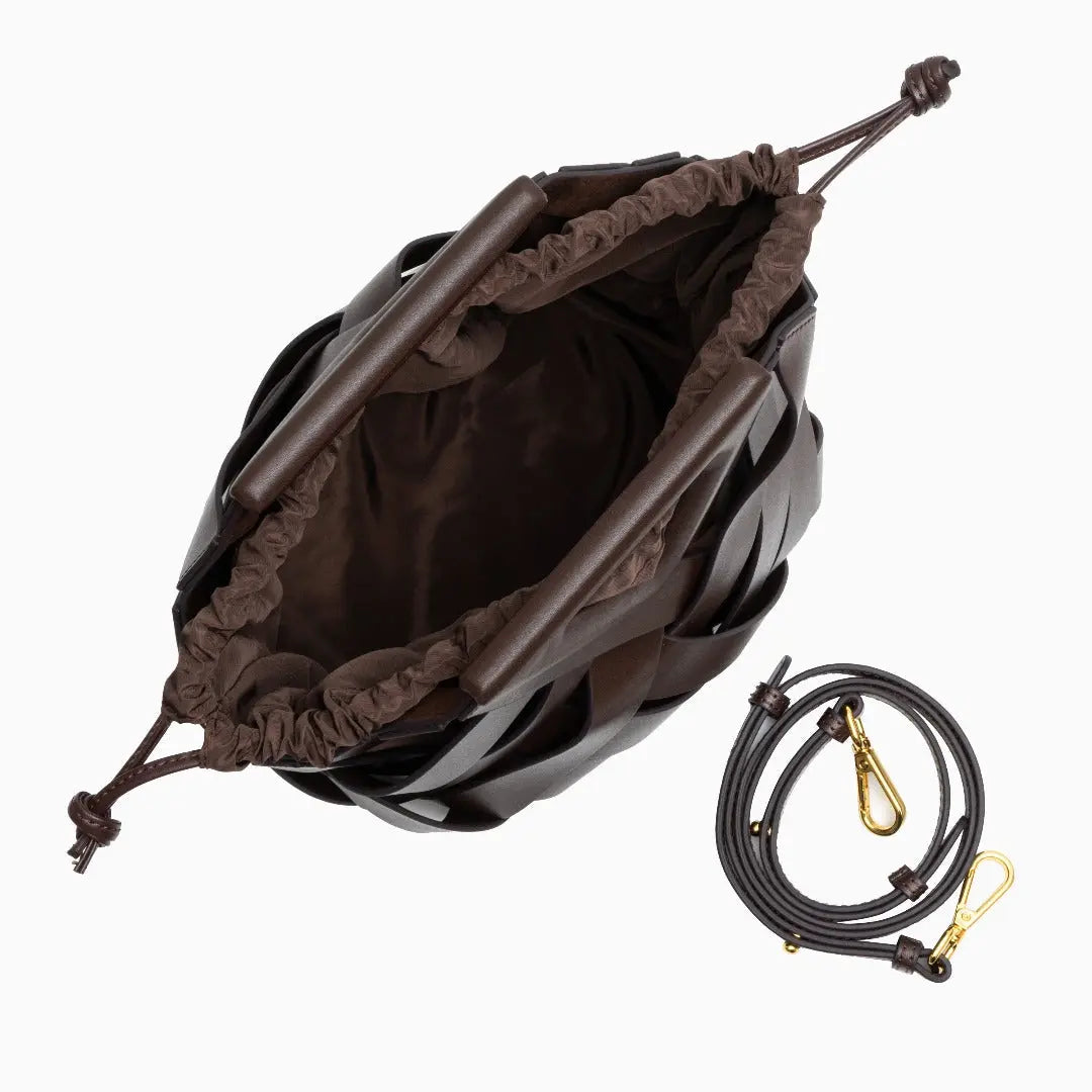 Bolso De Mano Con Estructura Tressada Y Asa Rígida Para Uso Diario | Ideal Para Salidas