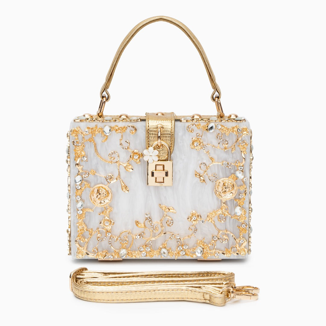 Pochette Rígida Con Asa Superior Y Cadena Amovible Para Eventos | Ideal Para Salidas Nocturnas