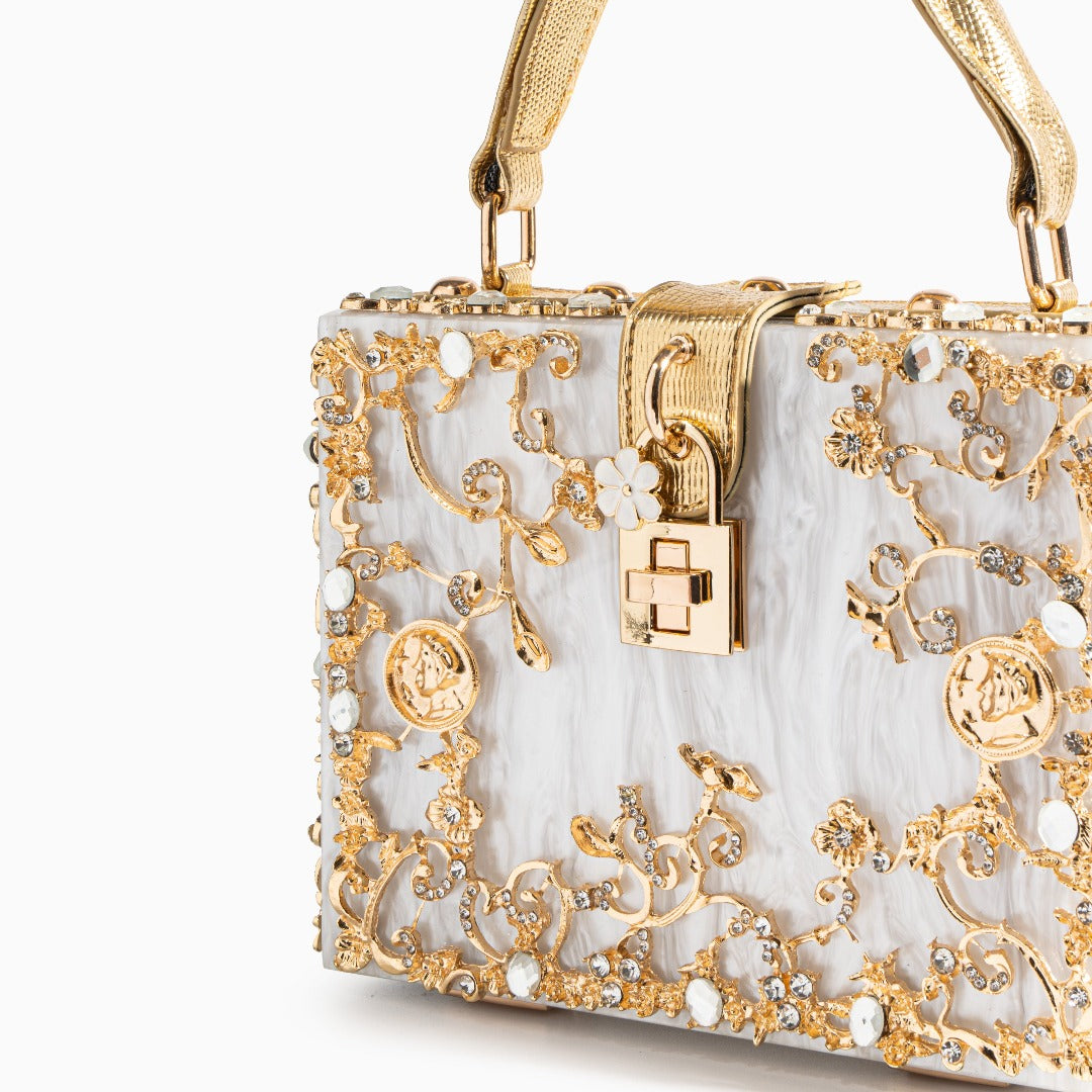 Pochette Rígida Con Asa Superior Y Cadena Amovible Para Eventos | Ideal Para Salidas Nocturnas