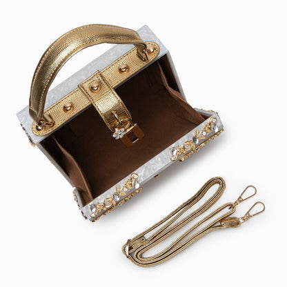 Pochette Rígida Con Asa Superior Y Cadena Amovible Para Eventos | Ideal Para Salidas Nocturnas