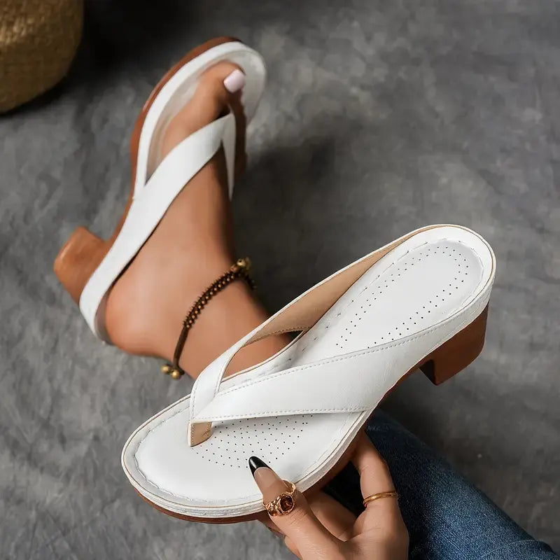 Sandalias De Tacón Abierto Para Mujer | Ideal Para Uso Diario Y Temporada Cálida