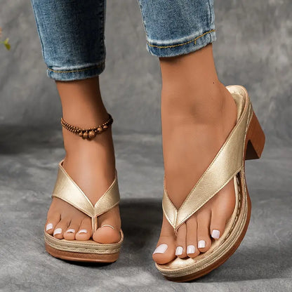 Sandalias De Tacón Abierto Para Mujer | Ideal Para Uso Diario Y Temporada Cálida