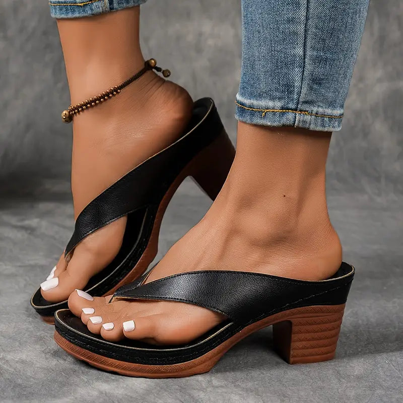 Sandalias De Tacón Abierto Para Mujer | Ideal Para Uso Diario Y Temporada Cálida