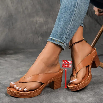 Sandalias De Tacón Abierto Para Mujer | Ideal Para Uso Diario Y Temporada Cálida
