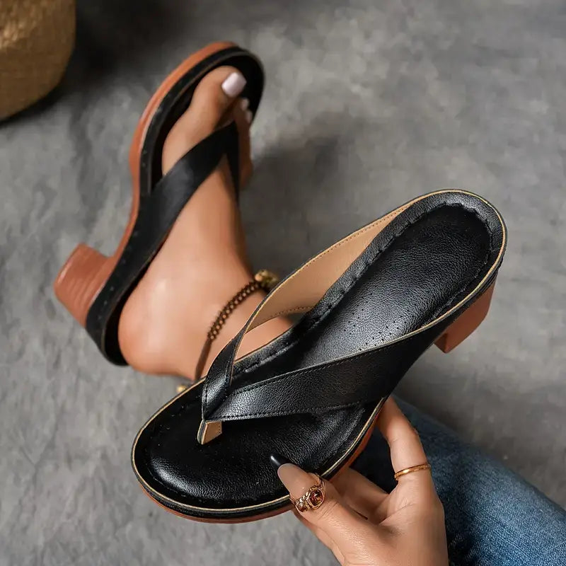 Sandalias De Tacón Abierto Para Mujer | Ideal Para Uso Diario Y Temporada Cálida