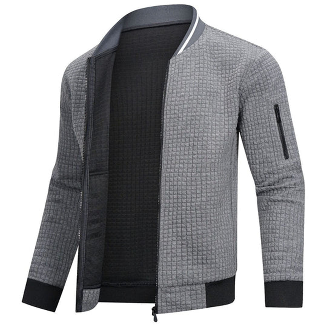 Chaqueta Acolchada Slim Fit Con Cremallera Frontal Para Hombre | Ideal Para Entretiempo Y Uso Diario