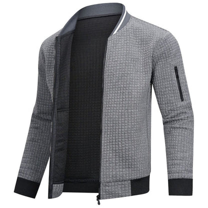 Chaqueta Acolchada Slim Fit Con Cremallera Frontal Para Hombre | Ideal Para Entretiempo Y Uso Diario