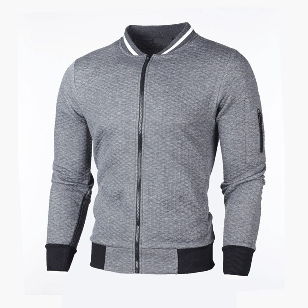 Chaqueta Acolchada Slim Fit Con Cremallera Frontal Para Hombre | Ideal Para Entretiempo Y Uso Diario