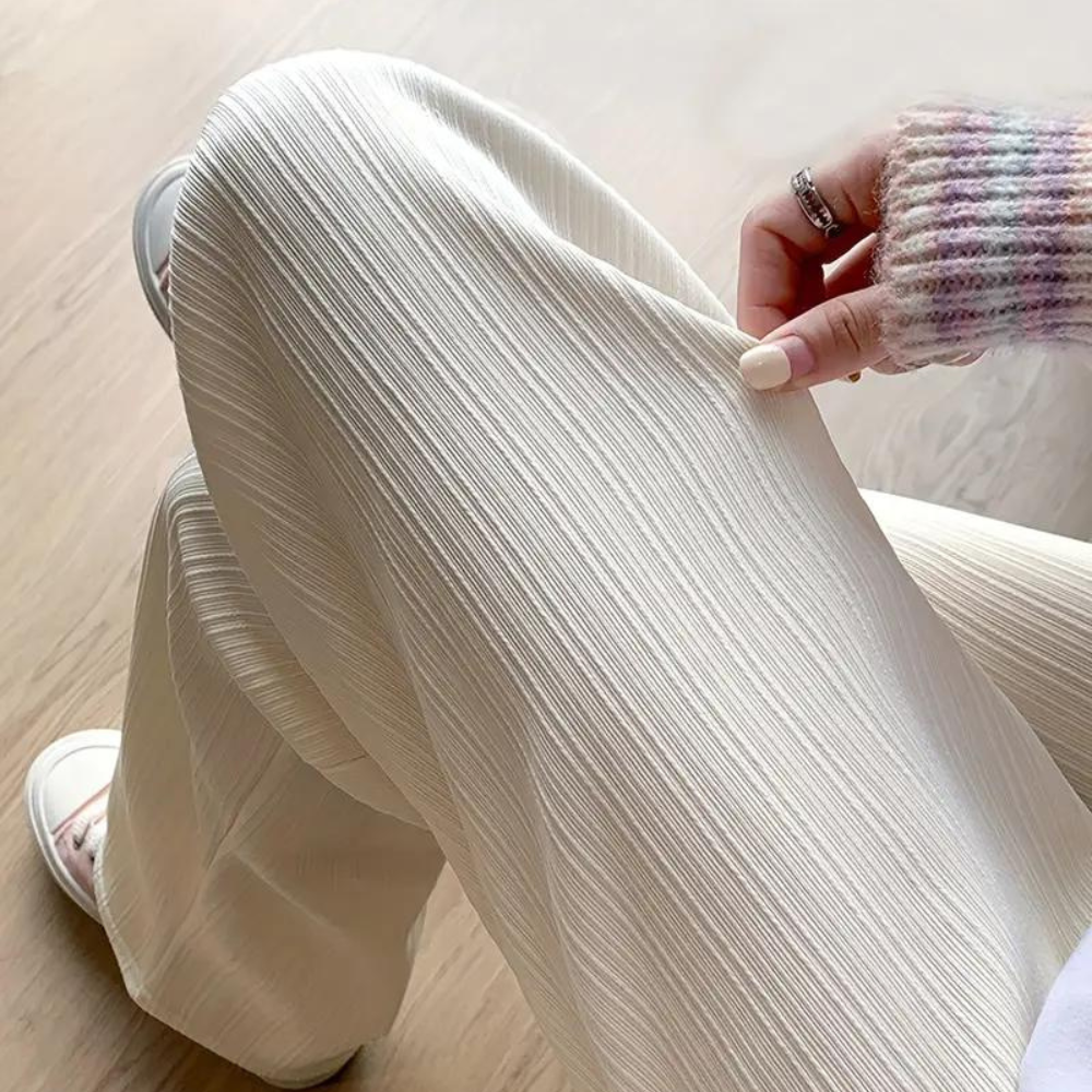 Pantalón Holgado Con Cintura Elástica Para Mujer | Ideal Para Uso Diario