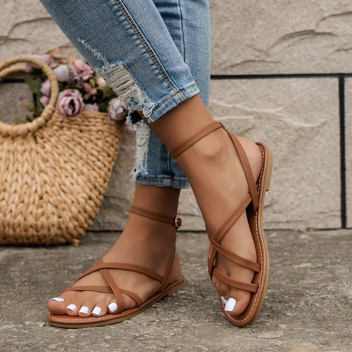 Sandalias Abiertas con Suela Anatómica para Mujer | Ideales para Temporadas Cálidas