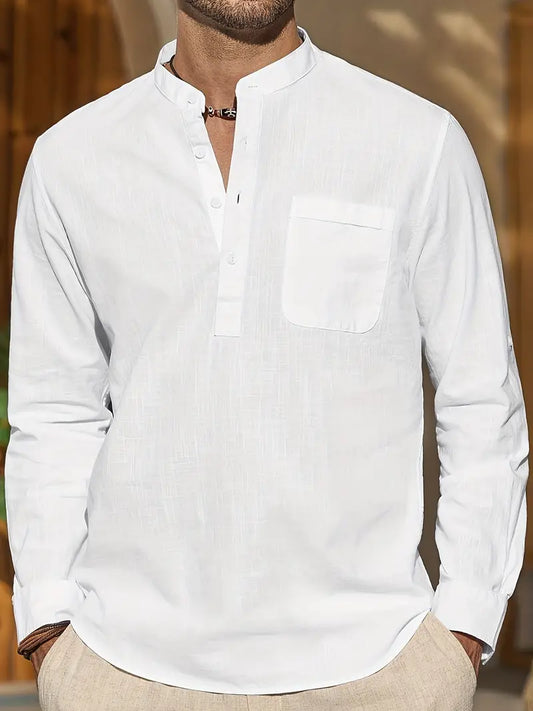 Camisa de Hombre con Corte Recto para Uso Diario | Ideal para el Verano