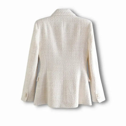Blazer De Estilo Retro Con Corte Estructurado Para Mujer | Ideal Para Uso Profesional Y Diario