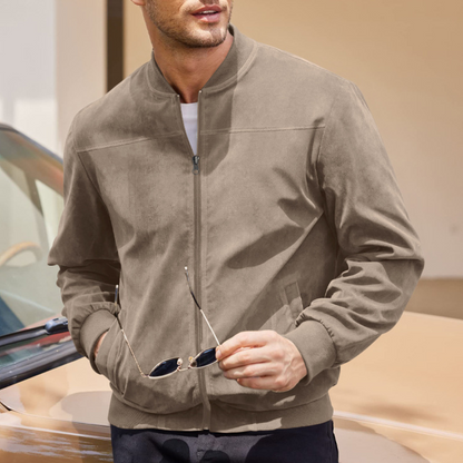 Chaqueta Bomber con Cierre de Cremallera para Adultos | Ideal para Períodos de Entretiempo