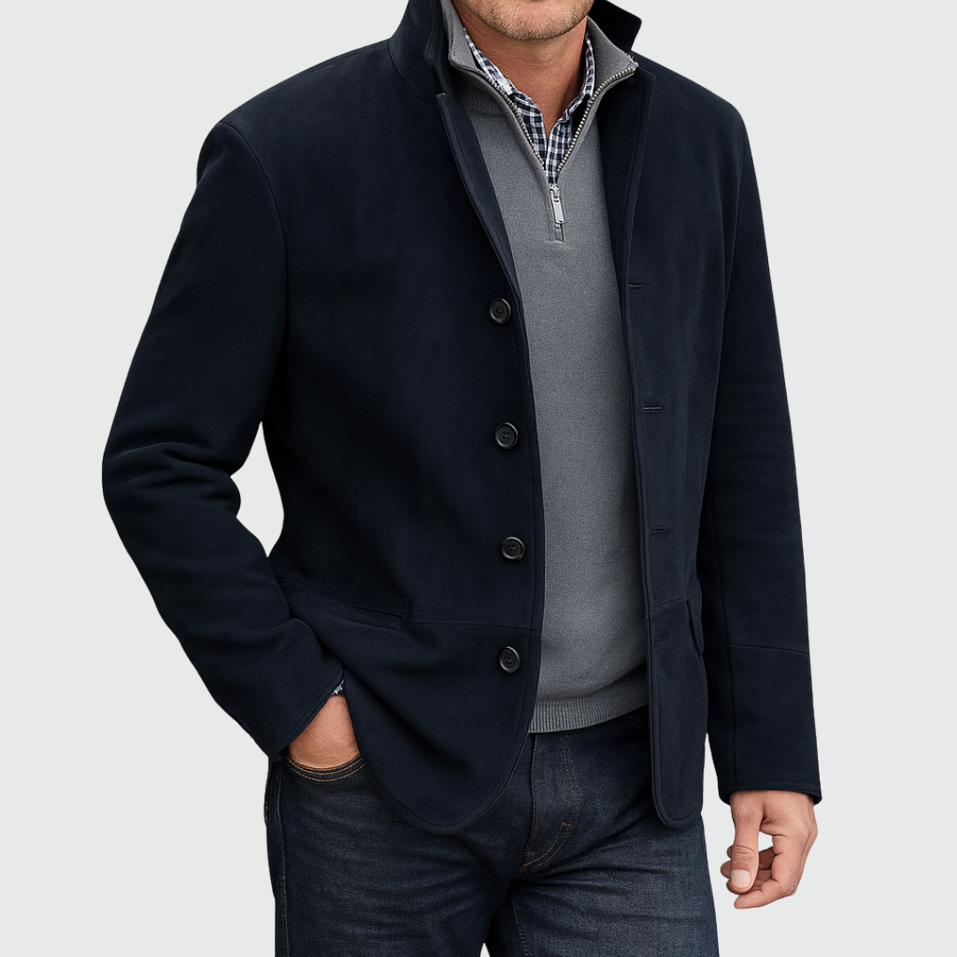 Blazer con Cierre de Botones y Cuello con Solapa para Mujer | Ideal para Uso Diario u Oficina