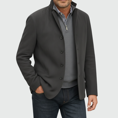 Blazer con Cierre de Botones y Cuello con Solapa para Mujer | Ideal para Uso Diario u Oficina