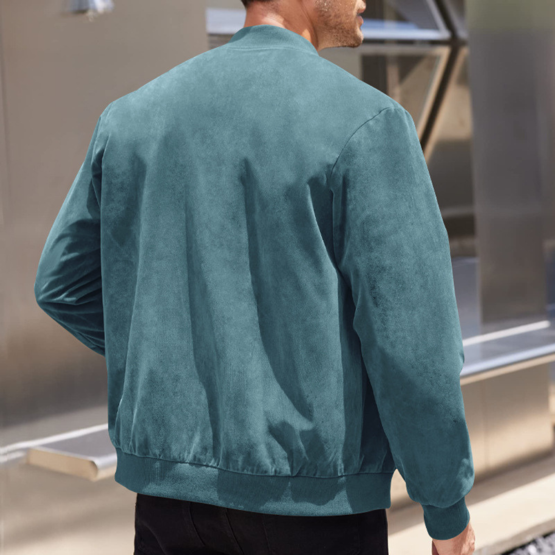 Chaqueta Bomber con Cierre de Cremallera para Adultos | Ideal para Períodos de Entretiempo