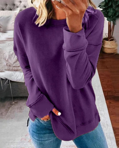 Sudadera De Manga Larga y Diseño Liso Para Hombre | Ideal Para Uso Diario