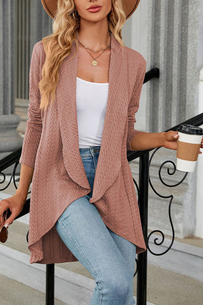 Cardigan De Corte Amplio Con Apertura Frontal Para Mujer | Ideal Para Uso Diario Y Trabajo