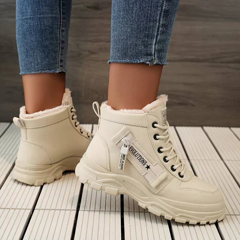 Botas De Invierno Con Diseño Cerrado Para Mujeres | Ideal Para Temporada De Invierno