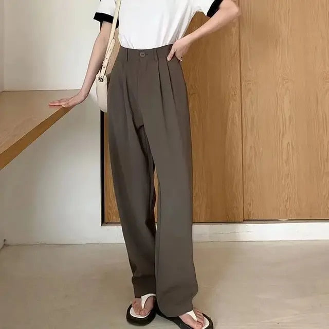 Pantalón De Talle Alto Con Piernas Acampanadas Para Mujer | Ideal Para Uso Diario Y Ocasiones