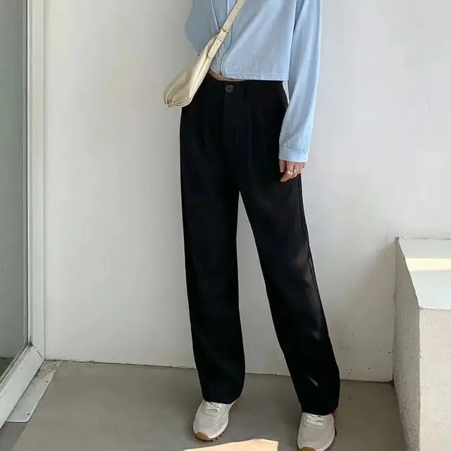 Pantalón De Talle Alto Con Piernas Acampanadas Para Mujer | Ideal Para Uso Diario Y Ocasiones