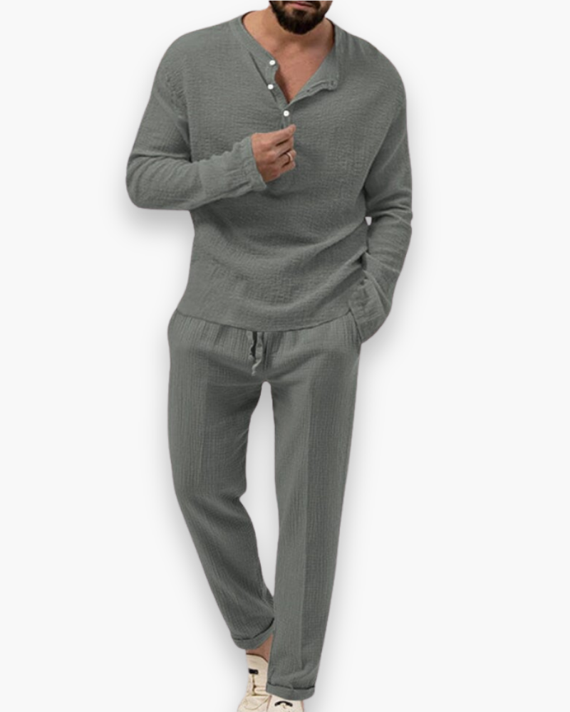 Conjunto Para Hombre Con Corte Suelto | Ideal Para Días Cálidos