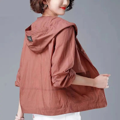 Chaqueta Casual Con Capucha Y Corte Holgado Para Mujer | Ideal Para Uso Diario