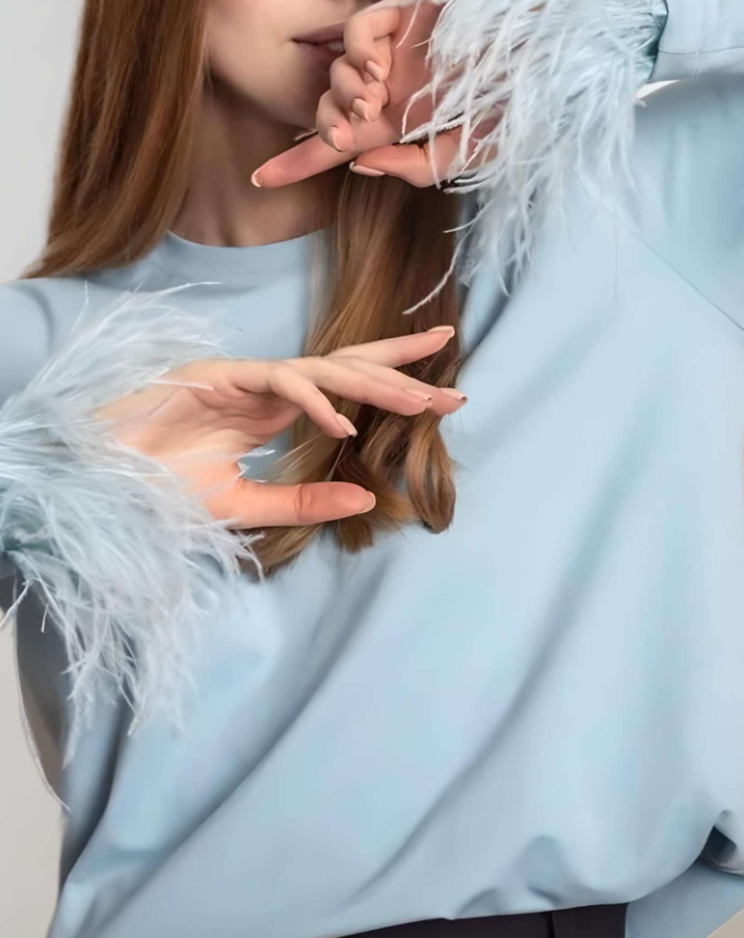 Suéter Con Detalle Decorativo En Los Puños Para Mujer | Ideal Para Primavera, Otoño E Invierno