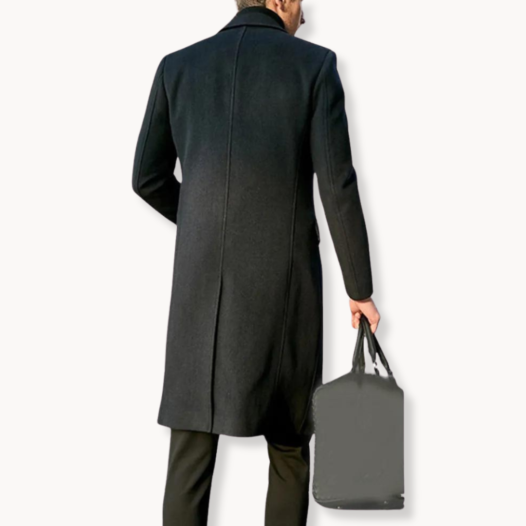 Blazer Largo De Corte Ajustado Con Cierre De Botones Para Adultos | Ideal Para Uso Diario O Semi-formal