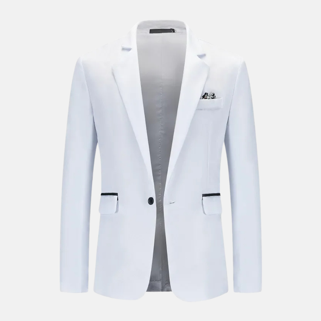 Blazer con Cierre de Un Botón para Hombre | Ideal para Eventos Formales