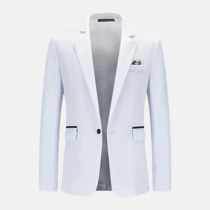 Blazer de Manga Larga con Cierre de Botones para Hombre | Ideal para Uso Diario u Oficina