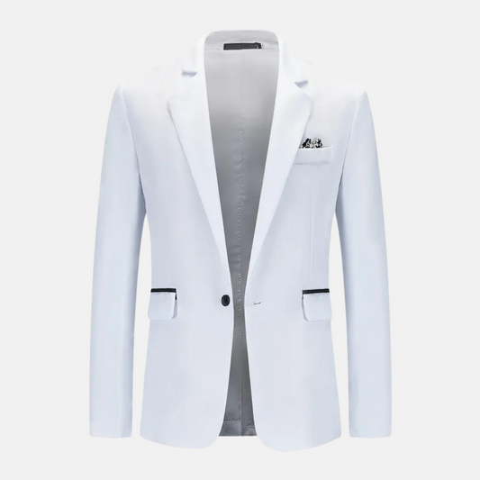 Blazer de Manga Larga con Cierre de Botones para Hombre | Ideal para Uso Diario u Oficina